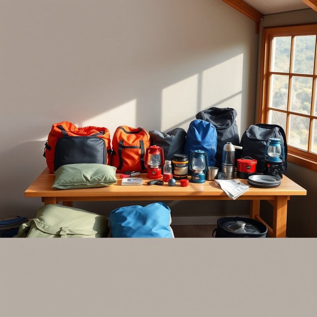 Camping kit with essentials